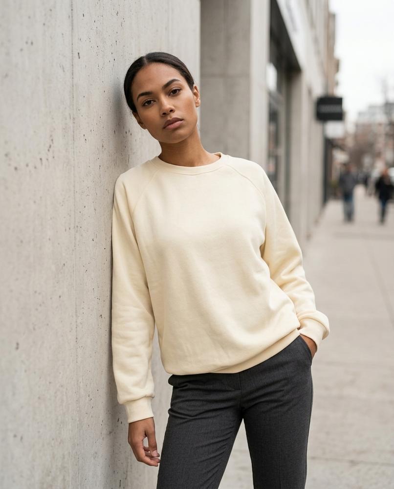 Statement Street - Masil | Unifarben Langärmlig Sweatshirt Damen