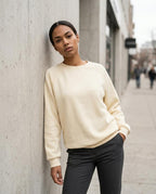 Statement Street - Masil | Unifarben Langärmlig Sweatshirt Damen