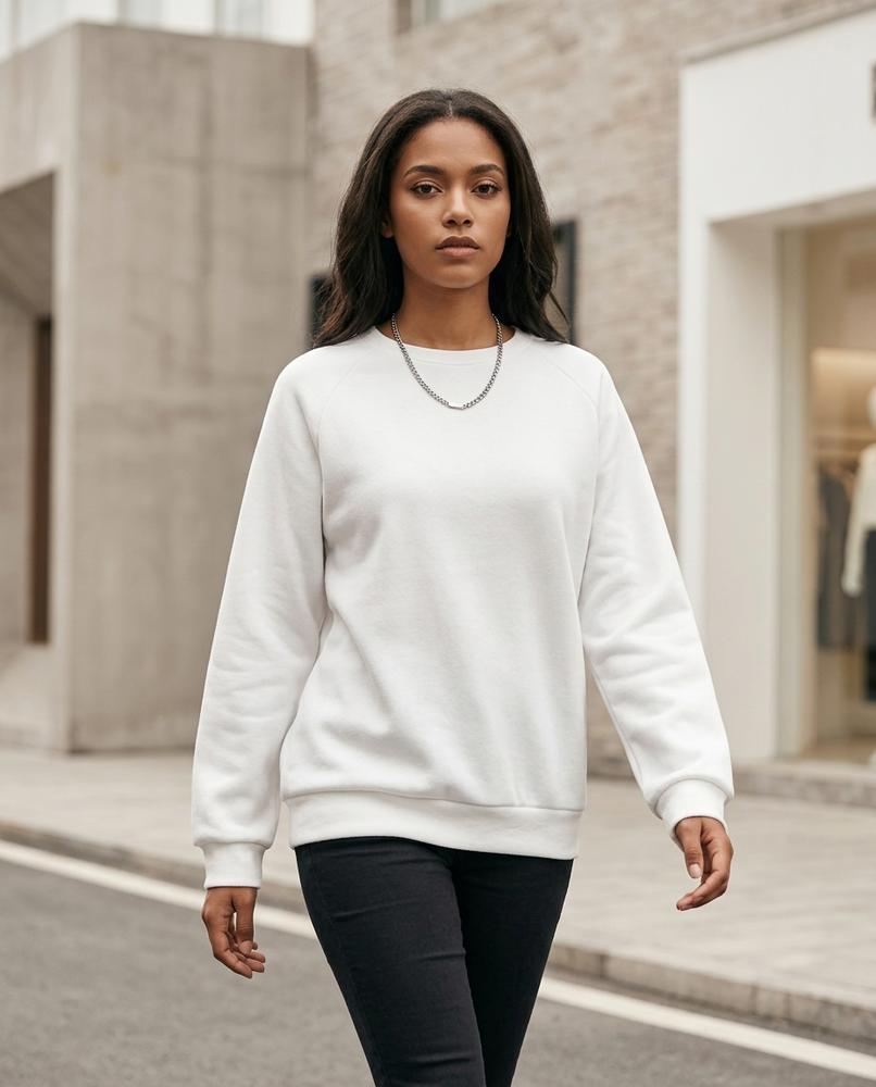 Statement Street - Masil | Unifarben Langärmlig Sweatshirt Damen