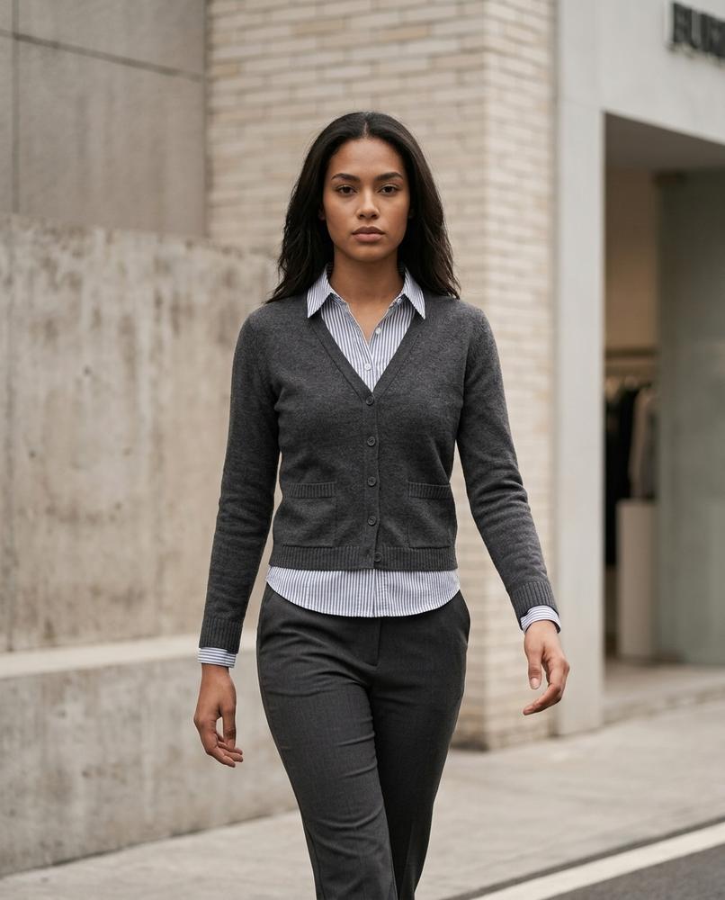 Statement Street - Risol | Gestrickt Geknöpft Cardigan Damen