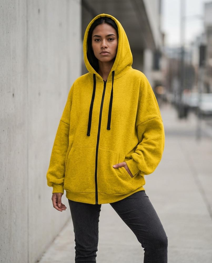 Statement Street - Cozan | Weit Geschnitten Strukturiert Hoodie Damen
