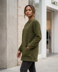 Statement Street - Almir | Langärmliger Fleece Pullover Damen