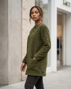 Statement Street - Almir | Langärmliger Fleece Pullover Damen