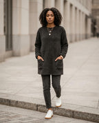 Statement Street - Almir | Langärmliger Fleece Pullover Damen