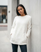Statement Street - Almir | Langärmliger Fleece Pullover Damen