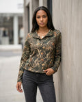 Statement Street - Lozan | Camouflage Stehkragen Sweatshirt Damen
