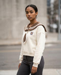 Statement Street - Noron | Maritimes Kurzgeschnittenes Sweatshirt Damen