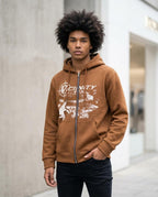 Statement Street - Comer | Reißverschluss Bedruckt Hoodie Unisex