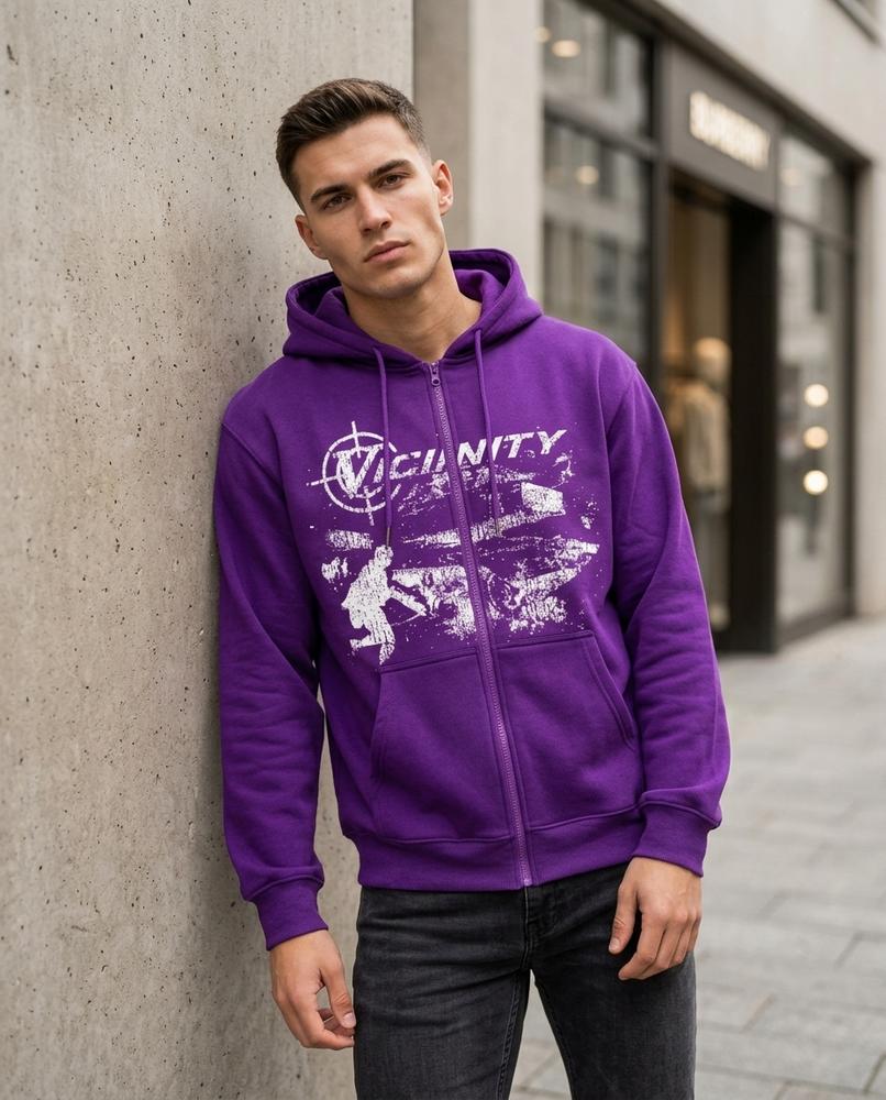 Statement Street - Comer | Reißverschluss Bedruckt Hoodie Unisex