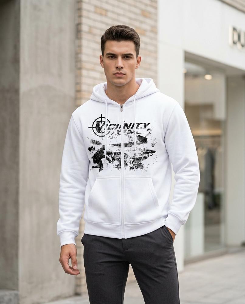 Statement Street - Comer | Reißverschluss Bedruckt Hoodie Unisex