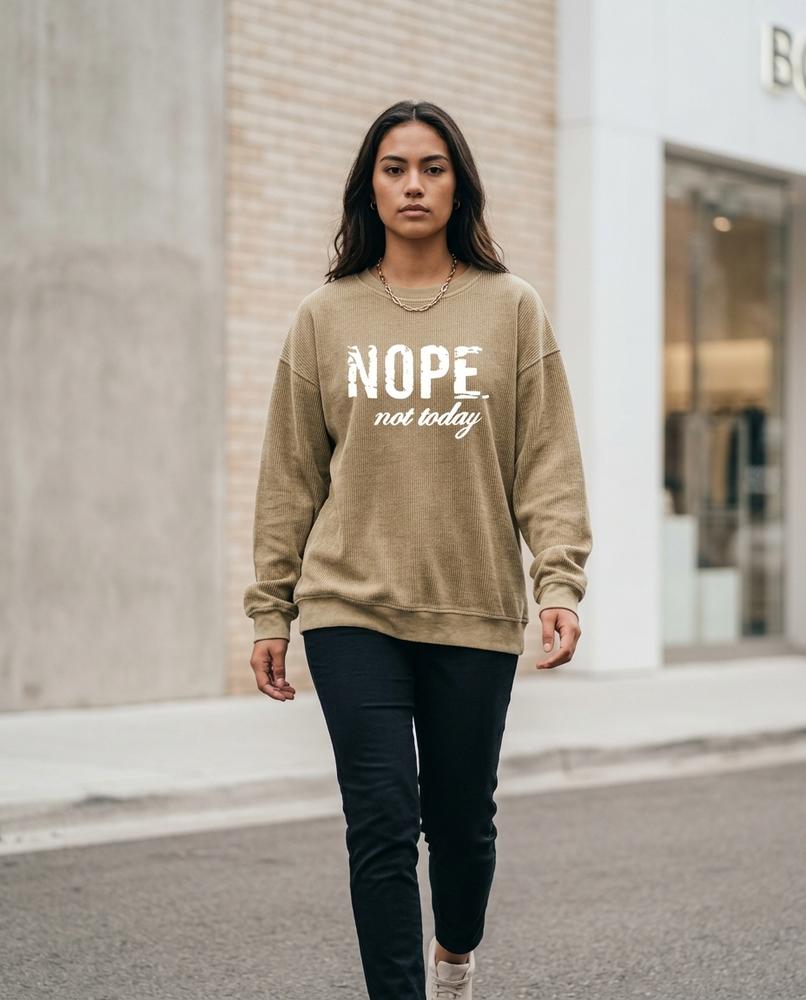 Statement Street - Seken | Gerippt Langärmlig Sweatshirt Damen