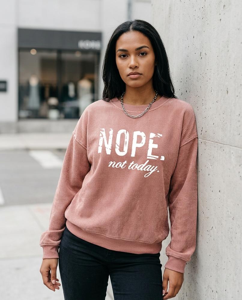Statement Street - Seken | Gerippt Langärmlig Sweatshirt Damen