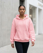 Statement Street - Nivan | Strukturiert Gestrickt Hoodie Damen
