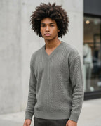 Statement Street - Lysil | Strukturierter Langärmliger Pullover Herren