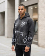Statement Street - Timel | Bedruckt Gewaschen Hoodie Unisex