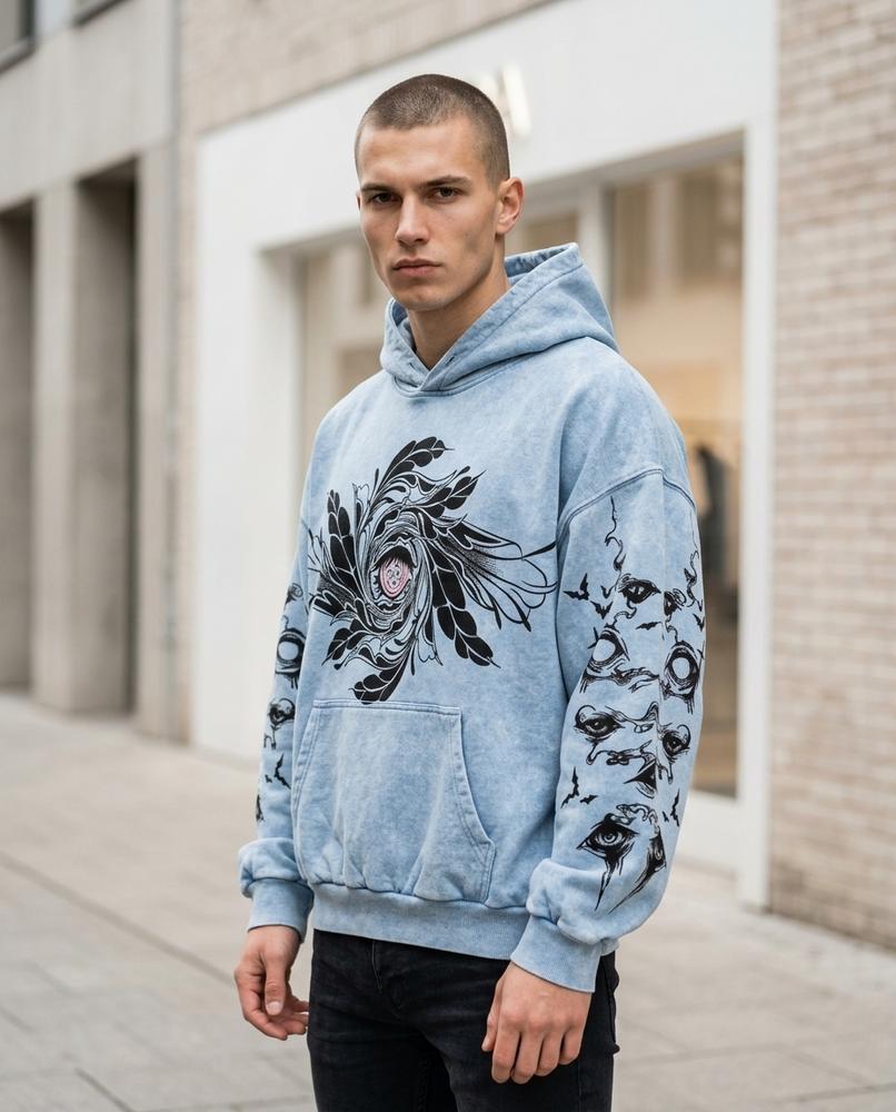 Statement Street - Minav | Oversized Bedruckt Hoodie Unisex