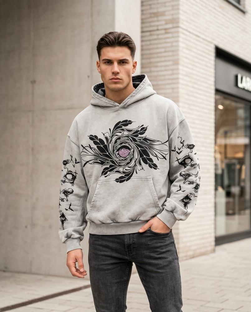 Statement Street - Minav | Oversized Bedruckt Hoodie Unisex