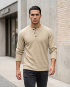 Statement Street - Niram | Langärmliges Strukturiertes Shirt Herren