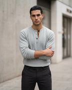 Statement Street - Niram | Langärmliges Strukturiertes Shirt Herren