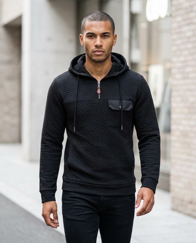 Statement Street - Alnor | Gesteppt Tailliert Hoodie Herren