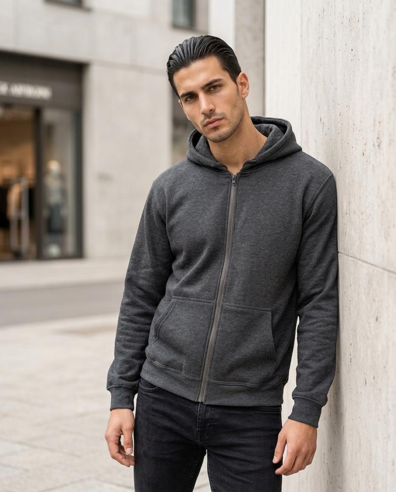 Statement Street - Visin | Unifarbener Langärmliger Hoodie Unisex