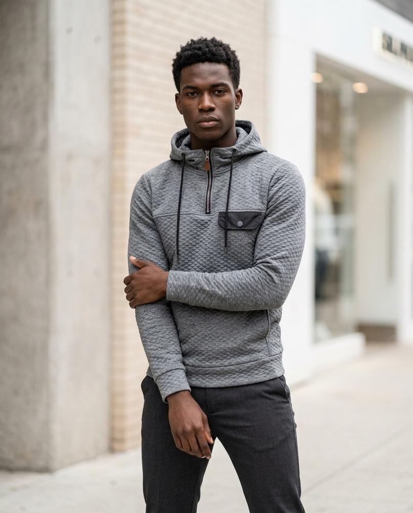 Statement Street - Alnor | Gesteppt Tailliert Hoodie Herren