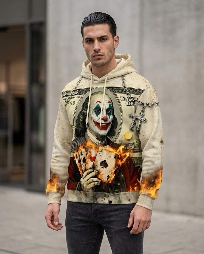 Statement Street - Damar | Weit Geschnittener Bedruckter Hoodie Unisex
