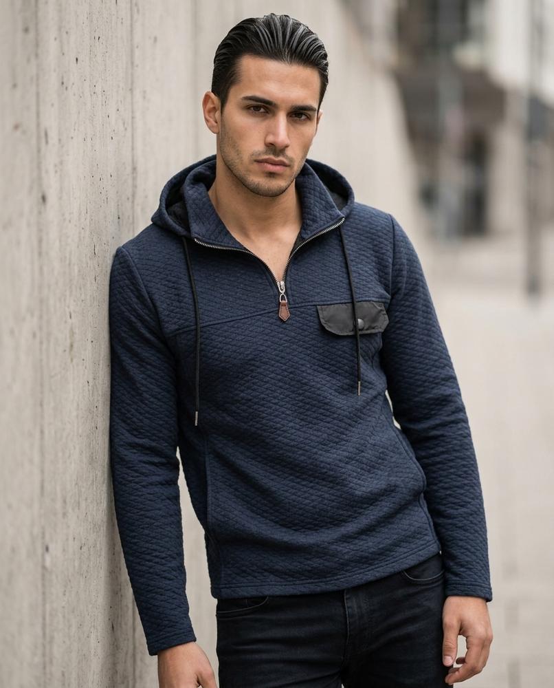 Statement Street - Alnor | Gesteppt Tailliert Hoodie Herren