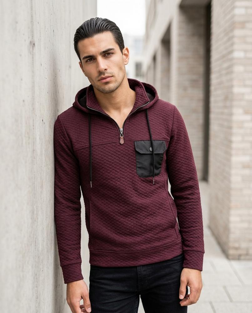 Statement Street - Alnor | Gesteppt Tailliert Hoodie Herren