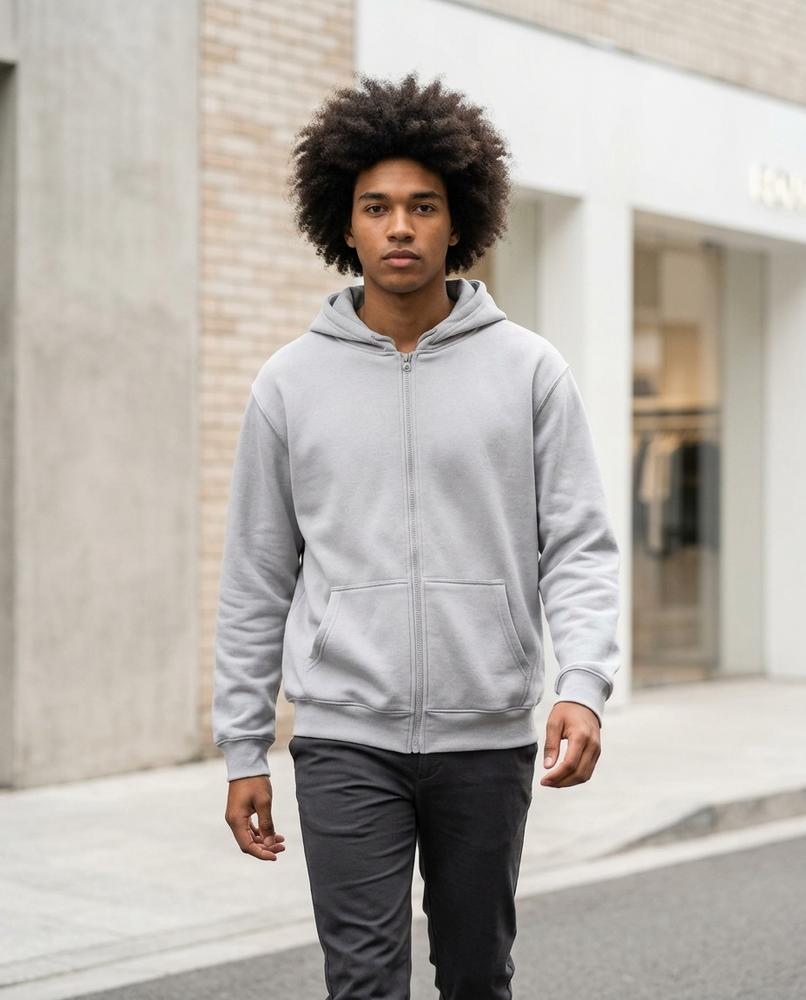 Statement Street - Visin | Unifarbener Langärmliger Hoodie Unisex
