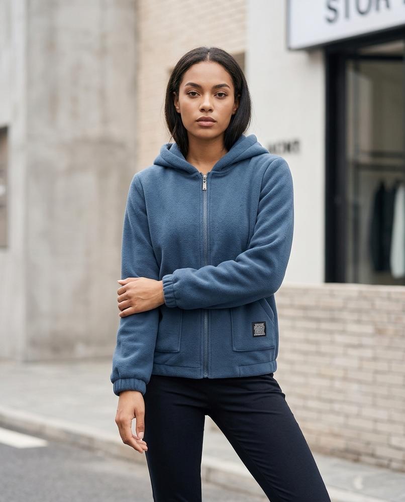 Statement Street - Mimor | Kapuzen Fleece Jacke Damen