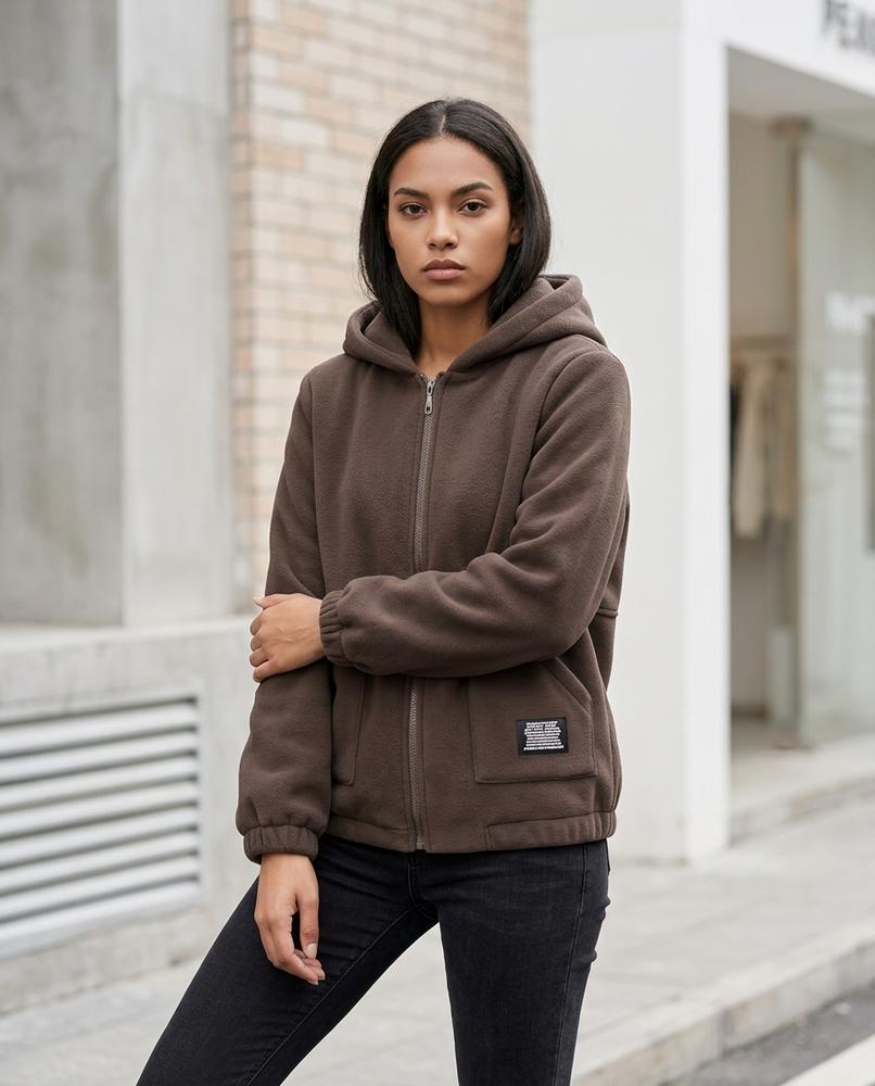 Statement Street - Mimor | Kapuzen Fleece Jacke Damen