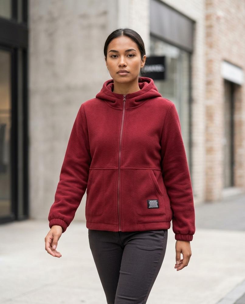 Statement Street - Mimor | Kapuzen Fleece Jacke Damen