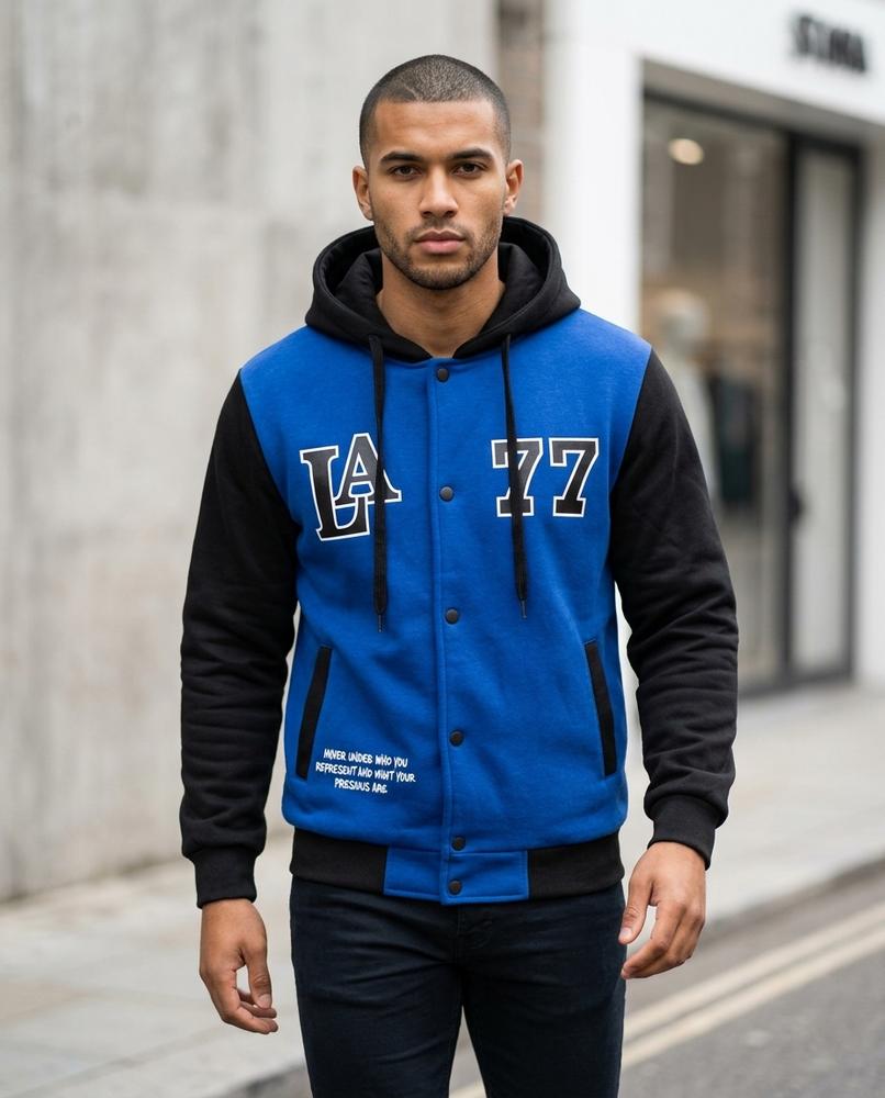 Statement Street - Senor | Zweifarbig Geknöpft Hoodie Herren