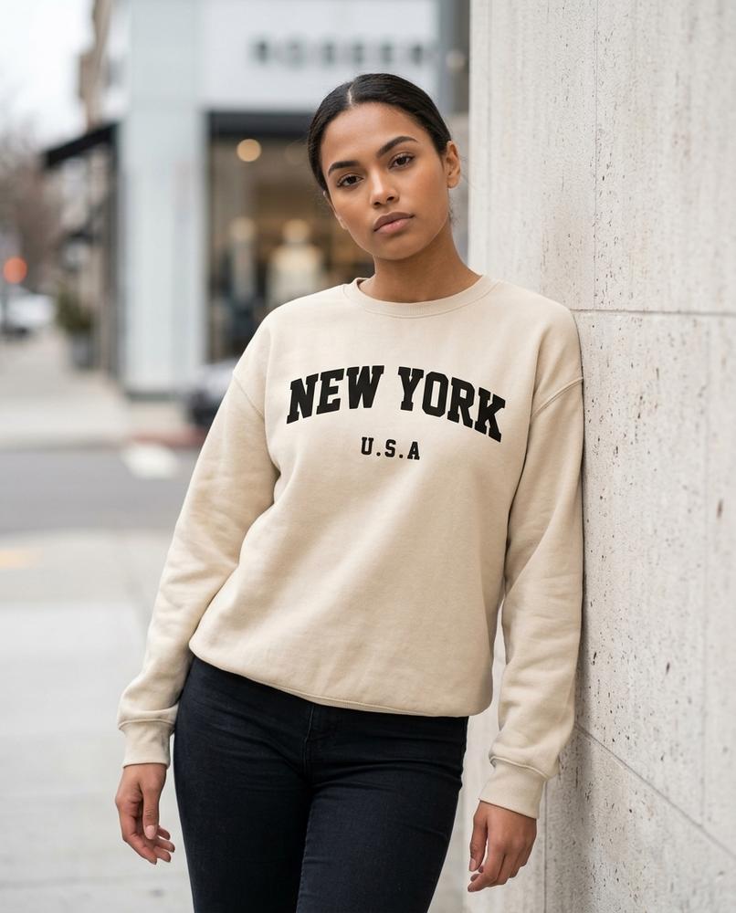 Statement Street - Niver | Langärmlig Bedruckt Sweatshirt Unisex