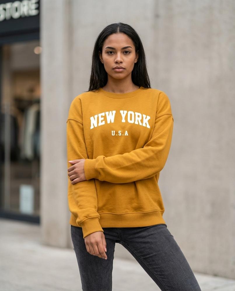 Statement Street - Niver | Langärmlig Bedruckt Sweatshirt Unisex