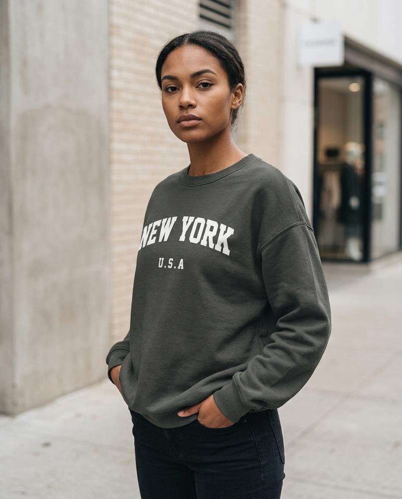Statement Street - Niver | Langärmlig Bedruckt Sweatshirt Unisex