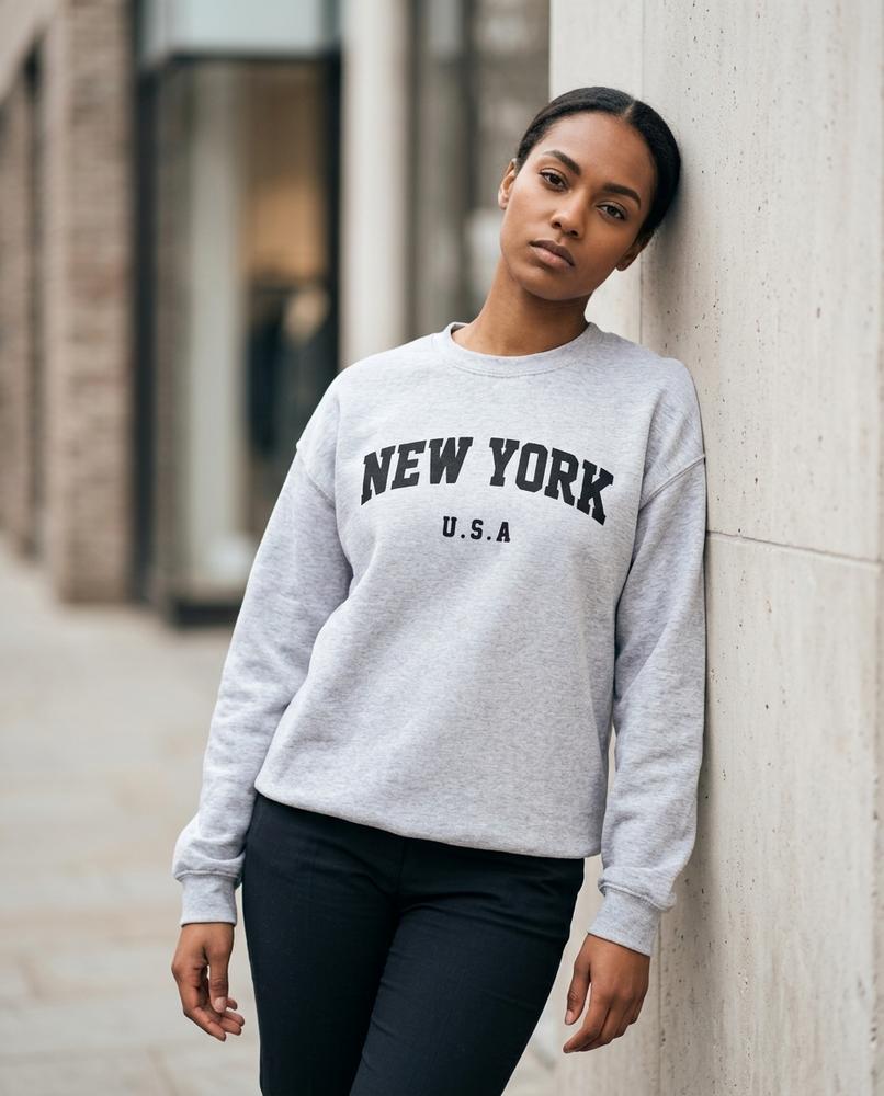 Statement Street - Niver | Langärmlig Bedruckt Sweatshirt Unisex