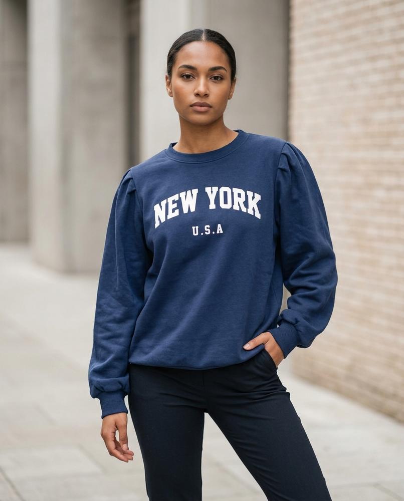 Statement Street - Niver | Langärmlig Bedruckt Sweatshirt Unisex