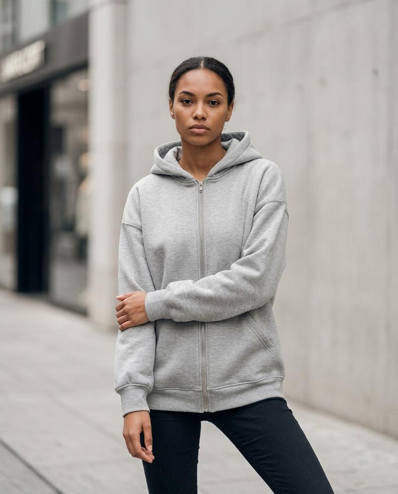 Statement Street - Lonal | Oversized Melierter Kapuzenhoodie Unisex