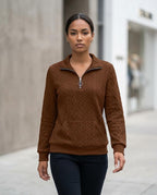 Statement Street - Takar | Strukturiert Langärmlig Sweatshirt Damen
