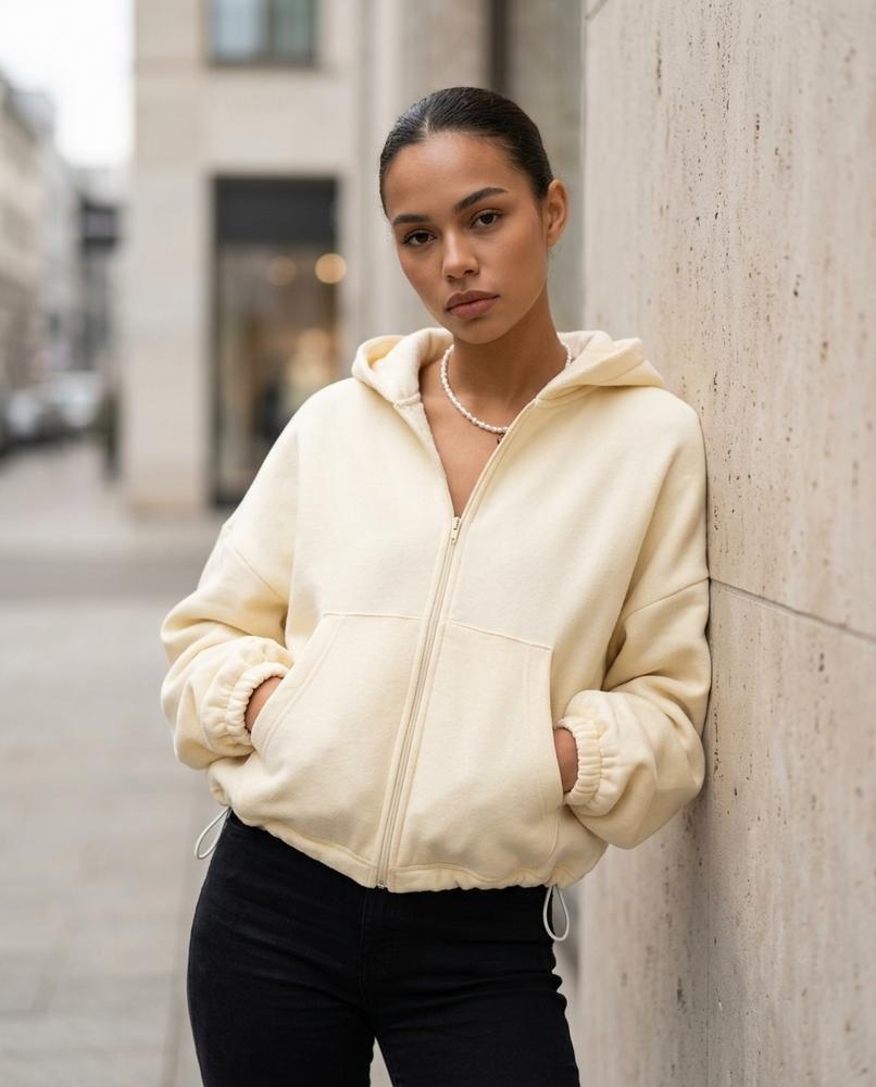 Statement Street - Lyhal | Verkürzt Kastig Hoodie Damen