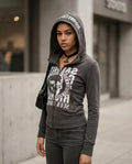Statement Street - Elmer | Bedruckter Taillierter Hoodie Damen