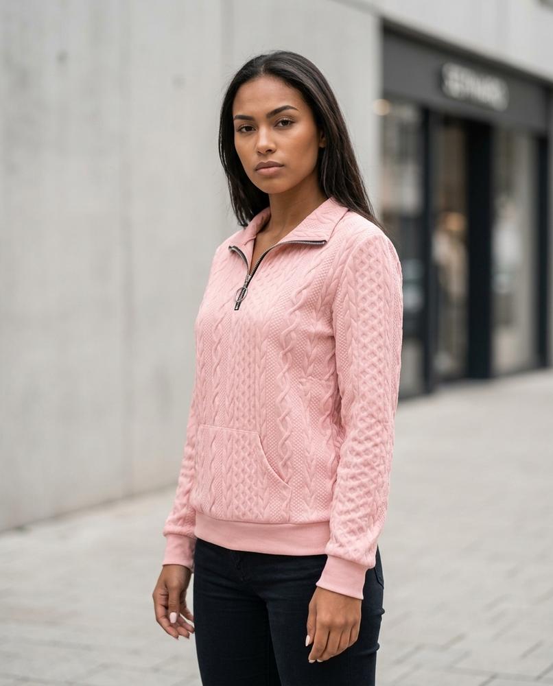 Statement Street - Takar | Strukturiert Langärmlig Sweatshirt Damen