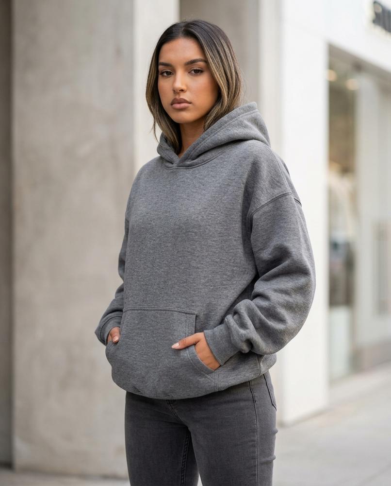 Statement Street - Elmar | Locker Geschnittener Känguru Hoodie Unisex