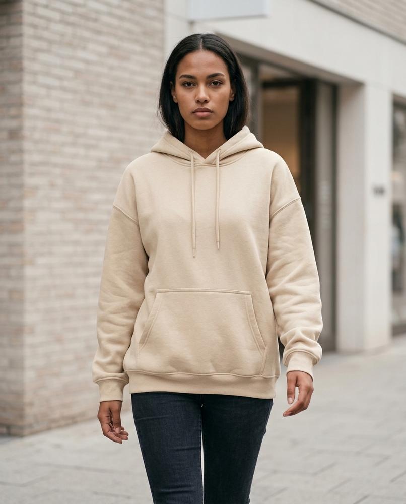 Statement Street - Elmar | Locker Geschnittener Känguru Hoodie Unisex