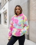 Statement Street - Level | Gebatikt Plüsch Hoodie Damen