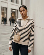 Statement Street - Tamin | Gestreiftes Weit-Geschnittenes Sweatshirt Damen