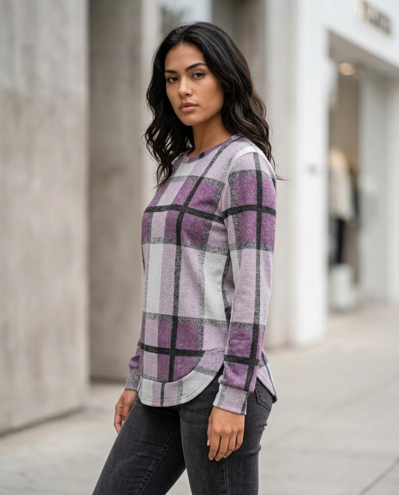 Statement Street - Roken | Langärmlige Karierte Tunika Damen