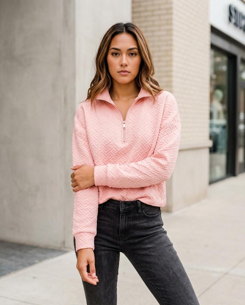 Statement Street - Mator | Gesteppt Langärmlig Sweatshirt Damen